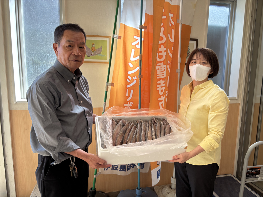 ヤマカ水産さまのご支援で「干物の日」です！