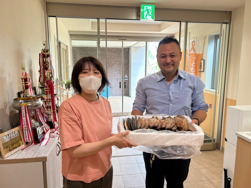 ヤマカ水産さま、干物の寄贈ありがとう
